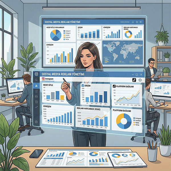 Sosyal Medya Reklam Analizi İnfografiği