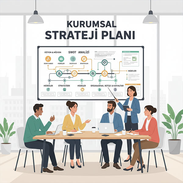 Stratejik Planlama Yol Haritası İnfografiği